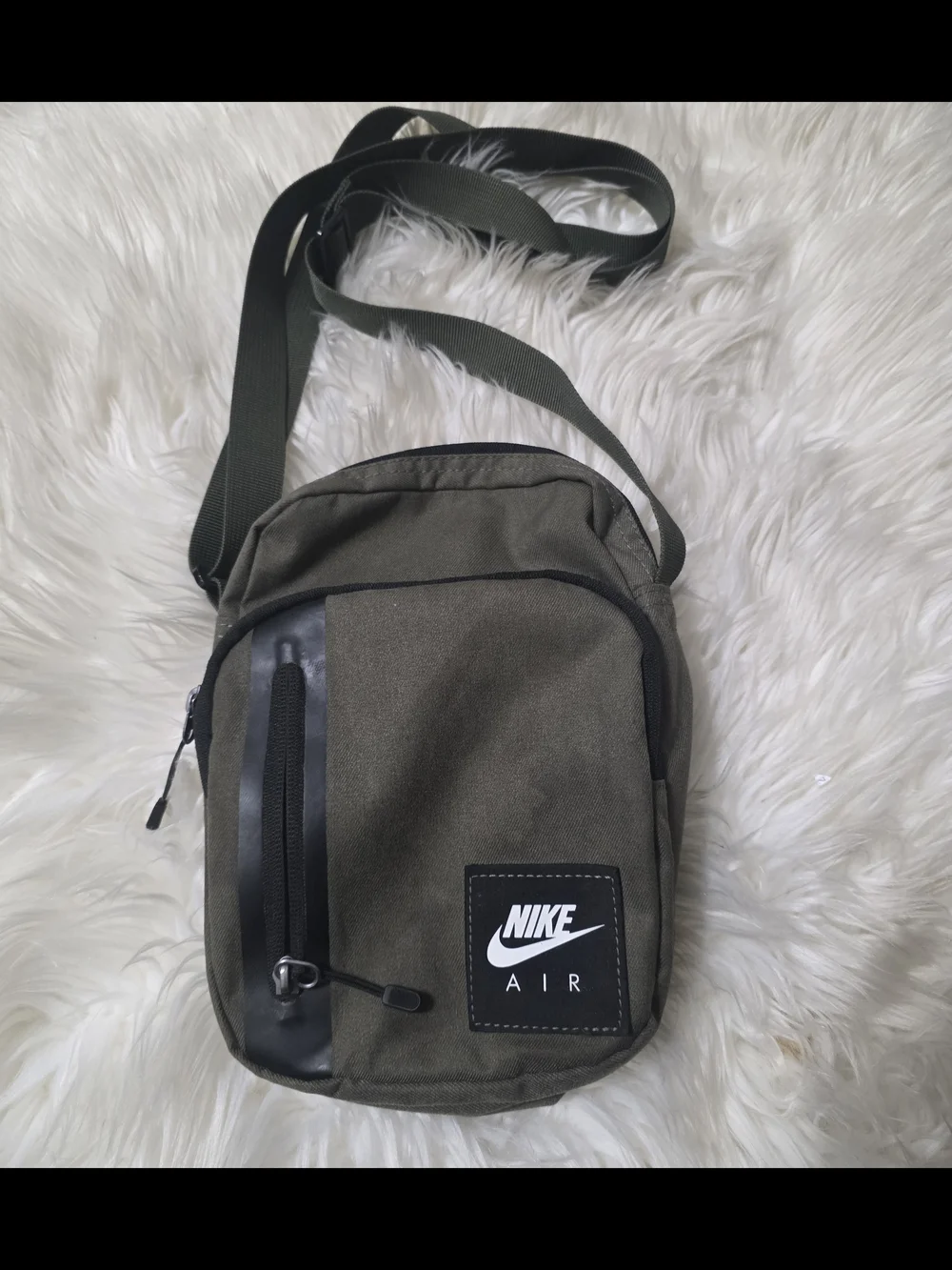 Nike Olive Green Small Crossbody Messenger Bag for Men
